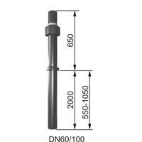 alternatiDN60/100-délka 2 650 mm červen-hnědá
