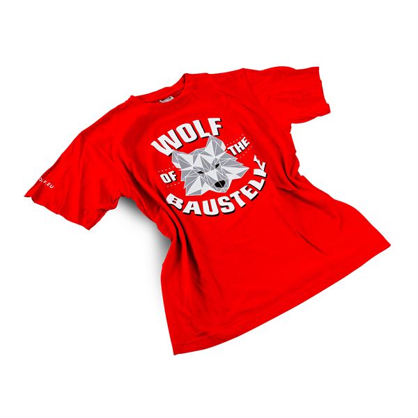 Tričko WOLF BAUSTELLE červené - L