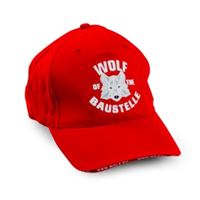 Čepice Wolf Baustelle červená