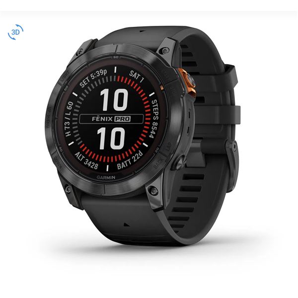 Chytré hodinky Garmin Fenix 7X Pro Gray/Black Band